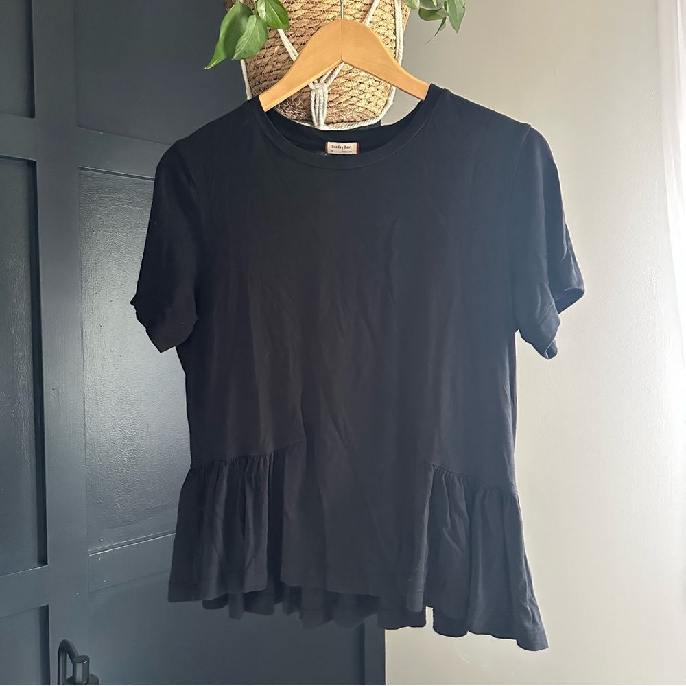 Sunday Best relaxed Peplum Top